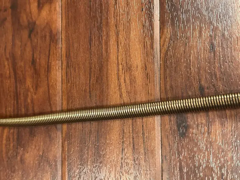 Vintage Brass Tone Bow Metal Snake Chain Stretch Belt, 33” coquette retro girly